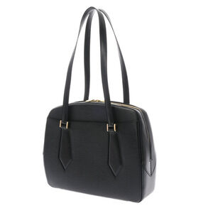 Louis Vuitton Epi Handbag Noir Leather Black Voltaire